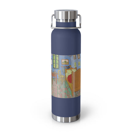 The Bedroom by Vincent van Gogh Copper Vacuum Insulated Bottle, 22oz
