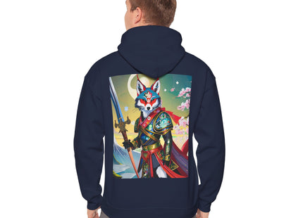 Cyberpunk Samurai Fox – Heavy Blend™ Hooded Sweatshirt