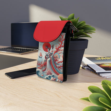 Ladies by the Quiet Sea Small Cell Phone Wallet