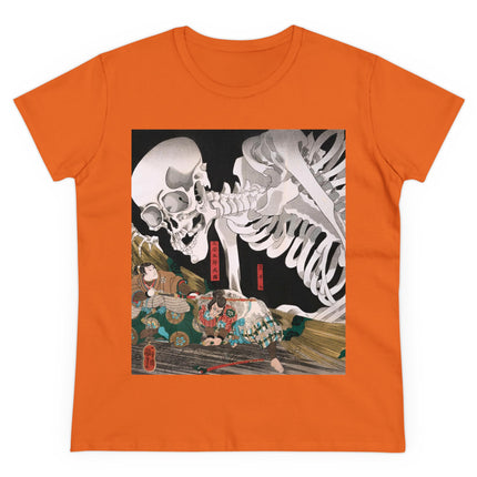 Mitsukuni Defying the Skeleton Spectre by Utagawa Kuniyoshi Women's Midweight Cotton Tee
