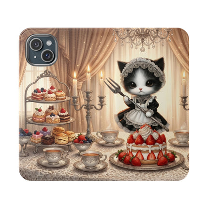 🍓🐱 The Patisserie Kitten Flip Case – Sweet Charm & Storybook Delight