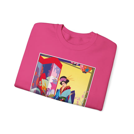 A Timeless Journey by Umberto Brunelleschi Heavy Blend™ Crewneck Sweatshirt