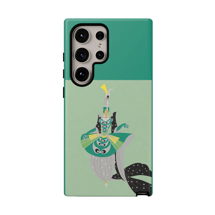 Peacock Dancer Phone Case – Opulent Glamour & Theatrical Elegance