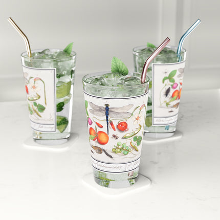 Dragonfly & Botanicals Study Glass, 16oz