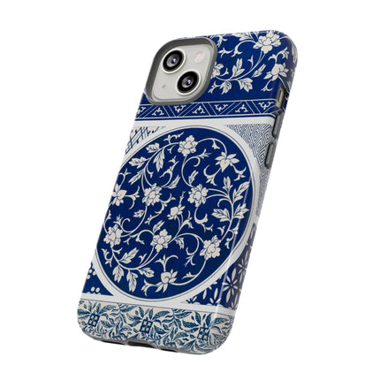 Blue Flower Pattern by Owen Jones Phone Cases