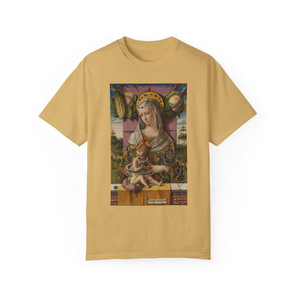 Madonna and Child by Carlo Crivelli Unisex Garment-Dyed T-shirt