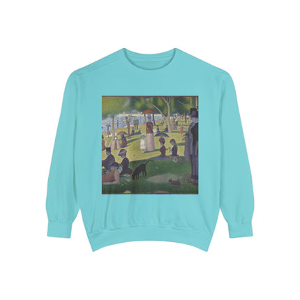 A Sunday on La Grande Jatte by Georges Seurat Unisex Garment-Dyed Sweatshirt