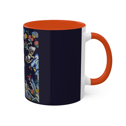 Rank Badge with Mandarin Duck Colorful Mugs, 11oz