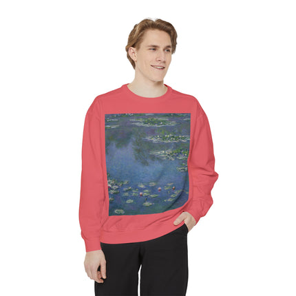 Water Lilies by Claude Monet Unisex Garment-Dyed Sweatshirt