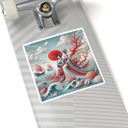 Ladies by the Quiet Sea Kiss-Cut Stickers (4 Sizes)