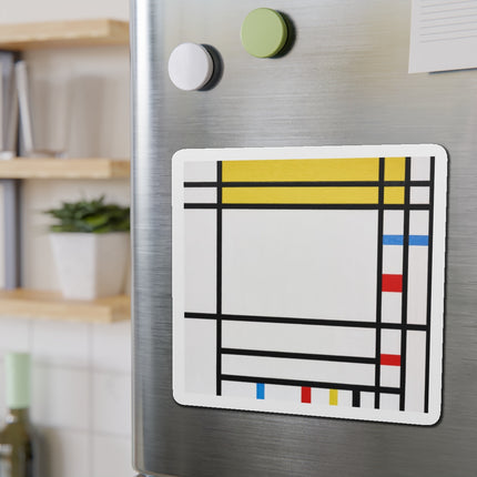 Place de la Concorde by Piet Mondrian Die-Cut Magnets (5 Sizes)