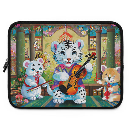 Melodies of the Snow Lion Cub Laptop Sleeve