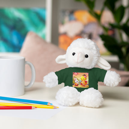 Whimsical Springtime Exchange Stuffed Animals with Tee