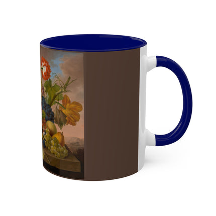 Floral Still Life by Franz Xaver Petter Colorful Mugs, 11oz