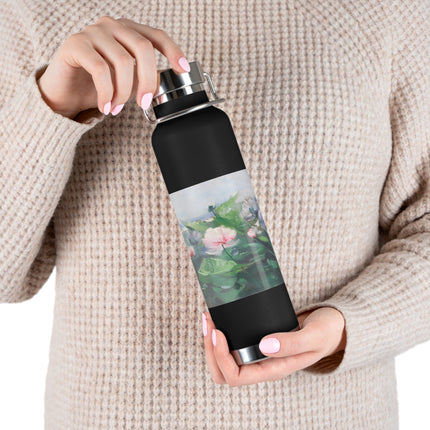 Water Lilies by Karl Hagemeister Copper Vacuum Insulated Bottle, 22oz