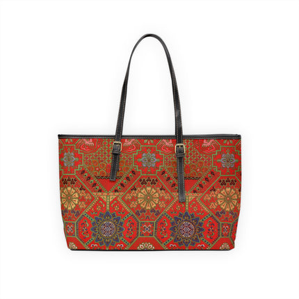Japanese Fan Pattern by G.A. Audsley PU Leather Shoulder Bag