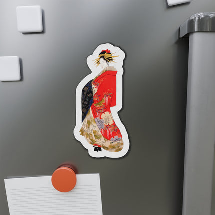 Japanese Woman by Hosoda Eishi Die-Cut Magnets (5 Sizes)