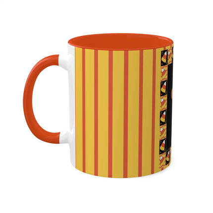 Candy Corn Skeleton Colorful Mugs (11oz, 15oz)