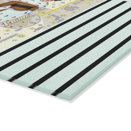 Wrapped in Elegance Glass Cutting Board