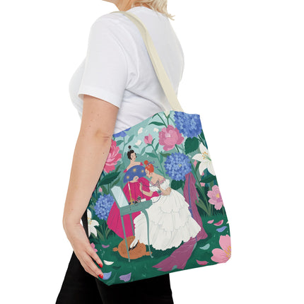 🌸🕯️ The Ladies Of The Enchanted Garden Vanity Tote Bag – Art Deco Floral Elegance