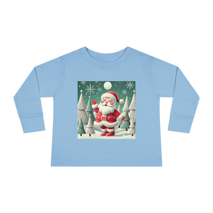 Santa's Joyful Night Toddler Long Sleeve Tee