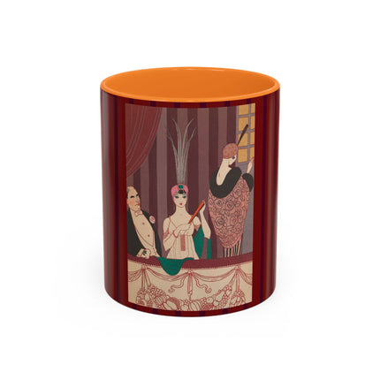 La Loge by George Barbier Colorful Mugs (11oz, 15oz)