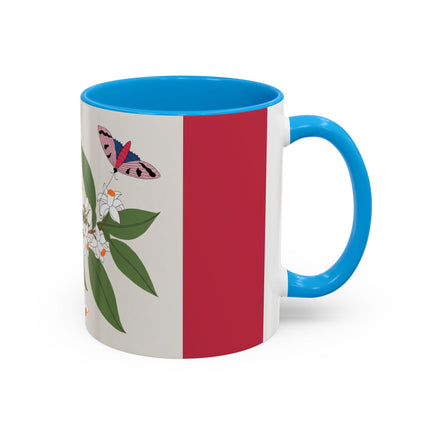 Blue Tit & Butterfly Colorful Mugs – Spring Harmony & Delicate Beauty