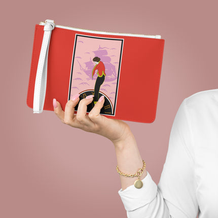 Woman Waiting for her Beloved at 1:59 by Kobayashi Kaichi Clutch Bag