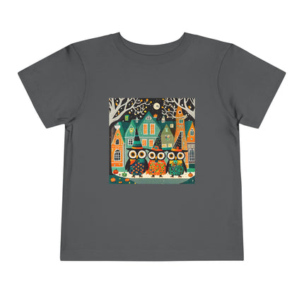 Night of the Trick-or-Treating Owlets Toddler Short Sleeve Tee