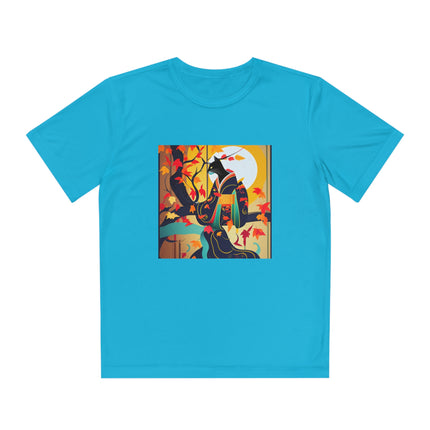 Black Cat in Kimono Youth Competitor Tee