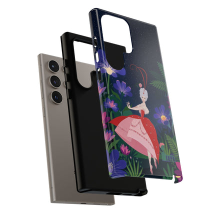 🌺✨ The Lady Of The Starlit Enchanted Garden Phone Case – Art Deco Floral Fantasy