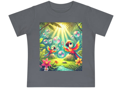 Parrots and Bubbles Baby Short Sleeve T-Shirt