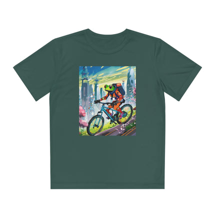 Cyberpunk Frog Youth Competitor Tee