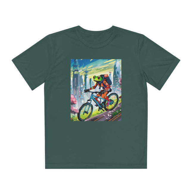 Cyberpunk Frog Youth Competitor Tee