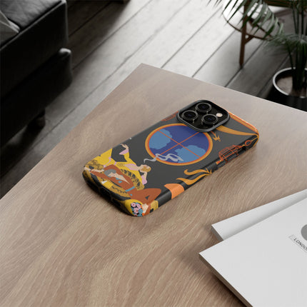 Art Deco Lounge Phone Case – Opulent Smoke & Timeless Glamour