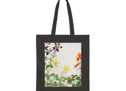 Aquilegia Flower by Tanigami Kônan Cotton Canvas Tote Bag