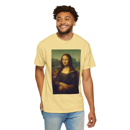 Mona Lisa by Leonardo da Vinci Unisex Garment-Dyed T-shirt