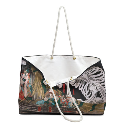 Mitsukuni Defying the Skeleton Spectre by Utagawa Kuniyoshi Weekender Bag