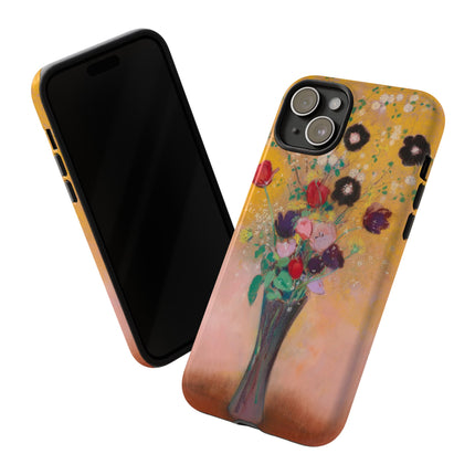 Vase of Flowers by Odilon Redon Phone Cases
