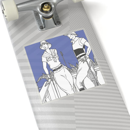 Coastal Elegance Kiss-Cut Stickers (4 Sizes)