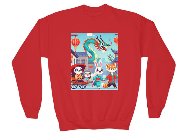 The Little Dragon and Friends Youth Crewneck Sweatshirt