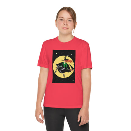 A Witch’s Moonlit Flight Youth Competitor Tee