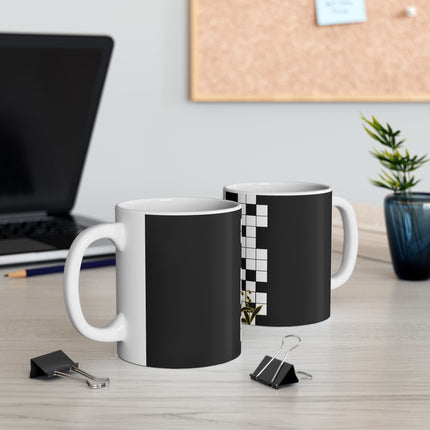 The Distressed Beauty of Crossword by Kaichi Kobayashi Ceramic Mug 11oz