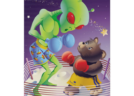 Cosmic Clash Matte Canvas, Stretched, 0.75"