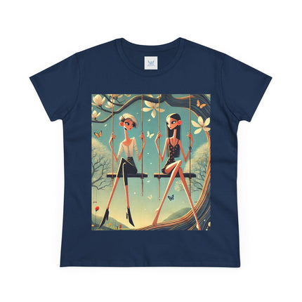 Whispers on the Spring Swing Cotton Tee