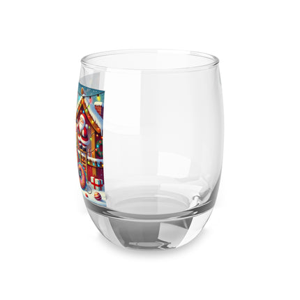Playful Dragon's Christmas Whiskey Glass