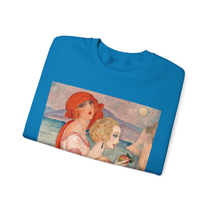 Sur la Route d'Anacapri by Gerda Wegener Heavy Blend™ Crewneck Sweatshirt