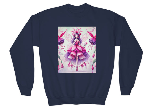 Fuchsia Fairy Youth Crewneck Sweatshirt