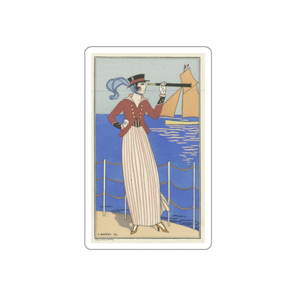Costume de Yacht by George Barbier Die-Cut Stickers (5 Sizes)