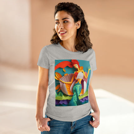 Charming Mermaid Women's Midweight Cotton Tee